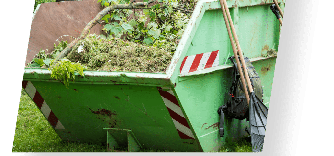 benne déchets verts